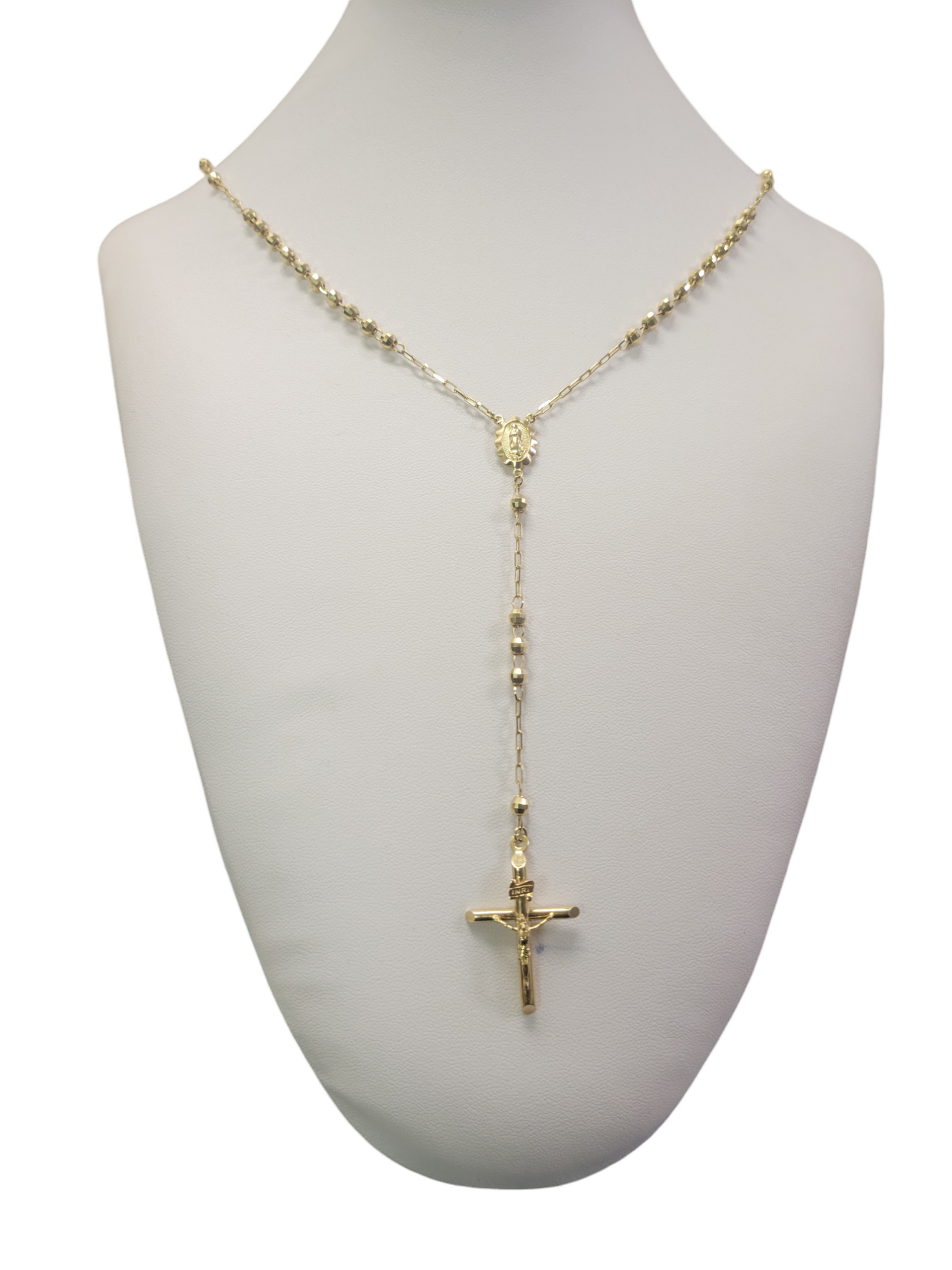 10k Gold Rosary 35in