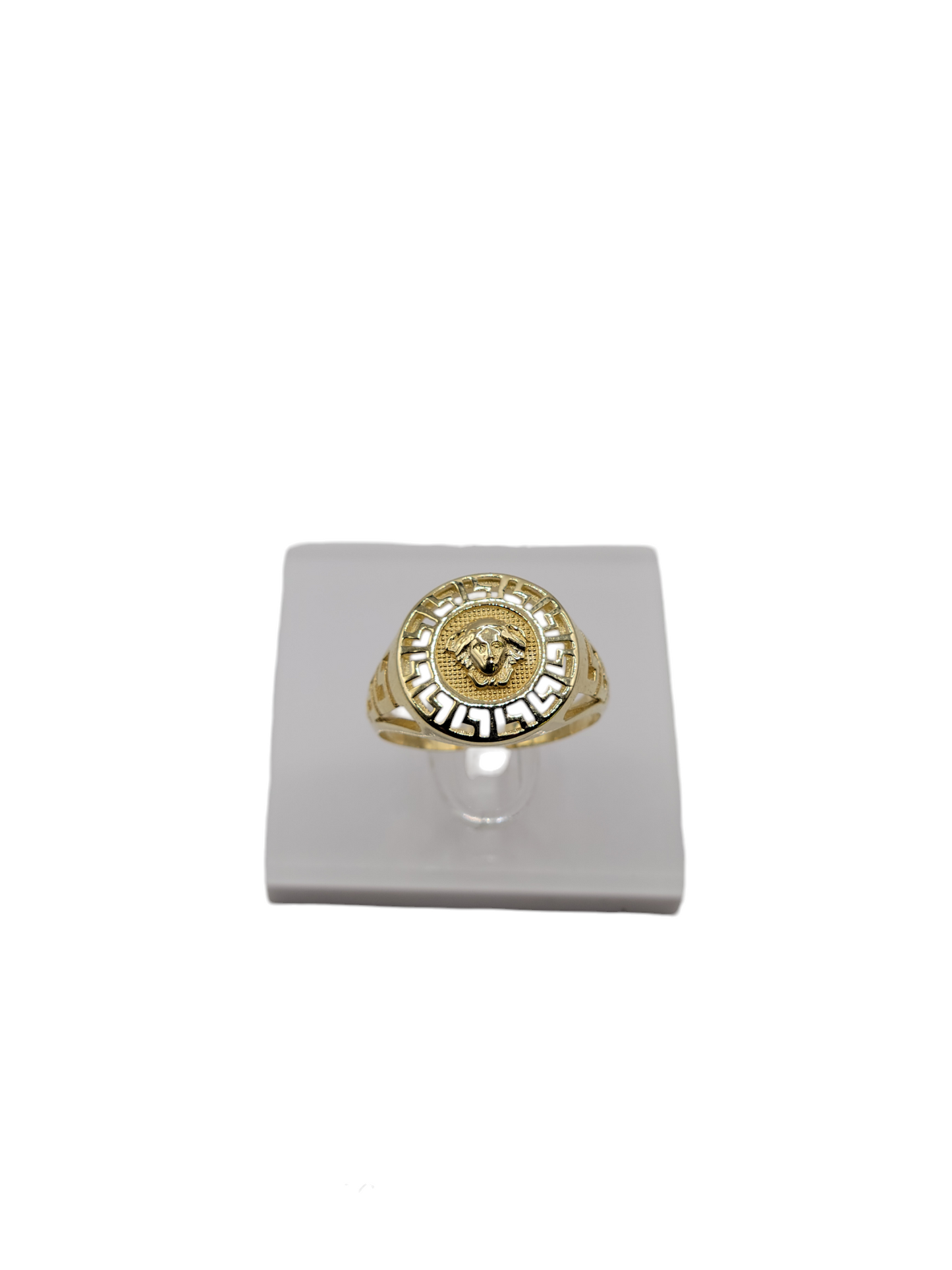 10k gold ring with medusa symbol size 7