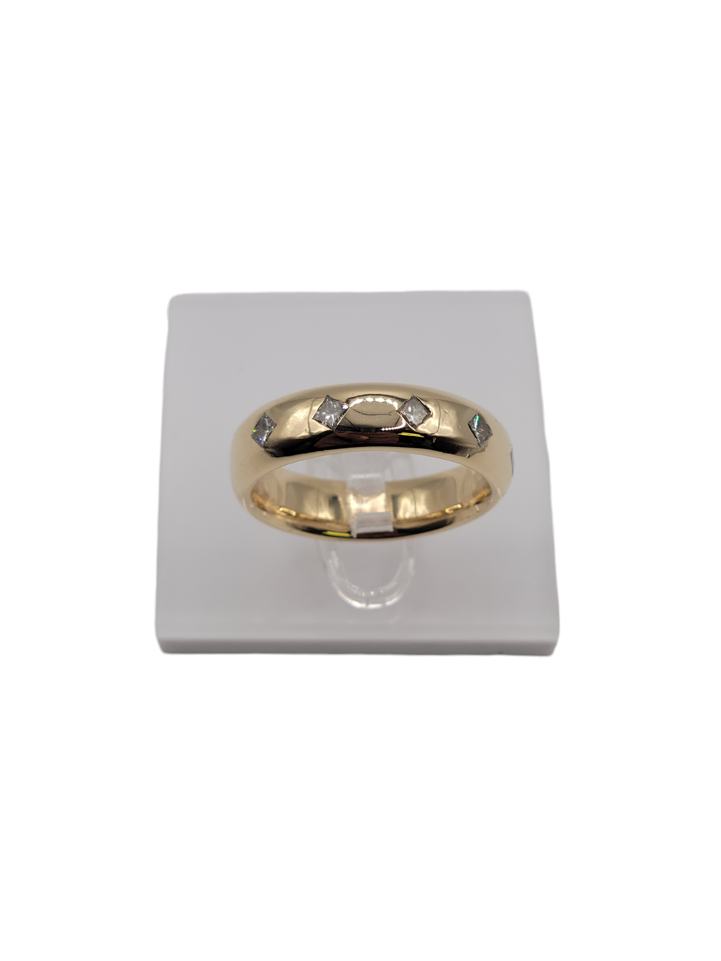 14k gold ring with real diamonds 0.25ctw size 8.5