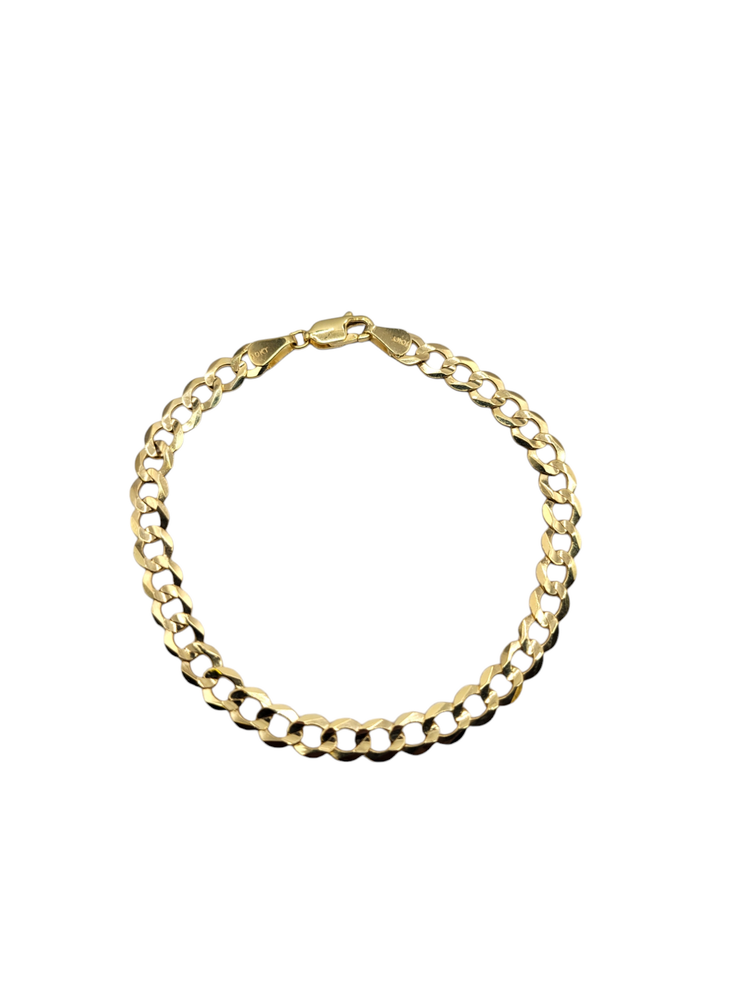 10k gold bracelet.  8in.  6mm