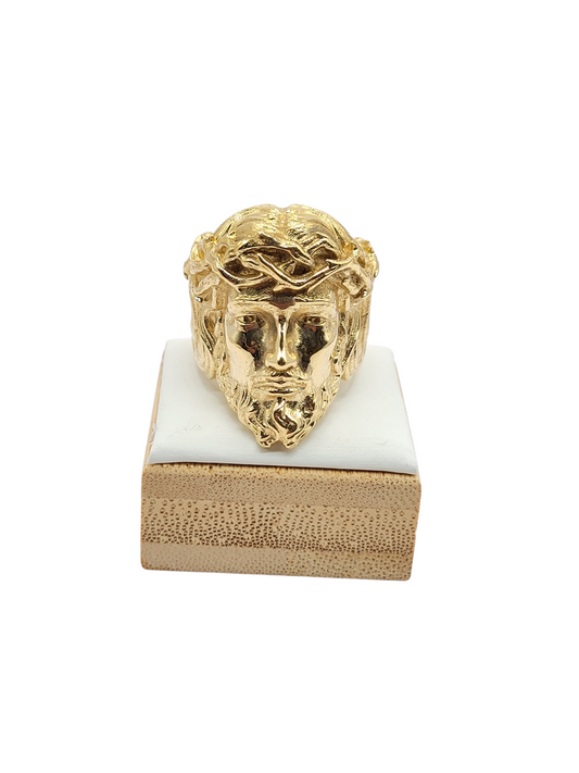 10k gold jesus christ ring size 11