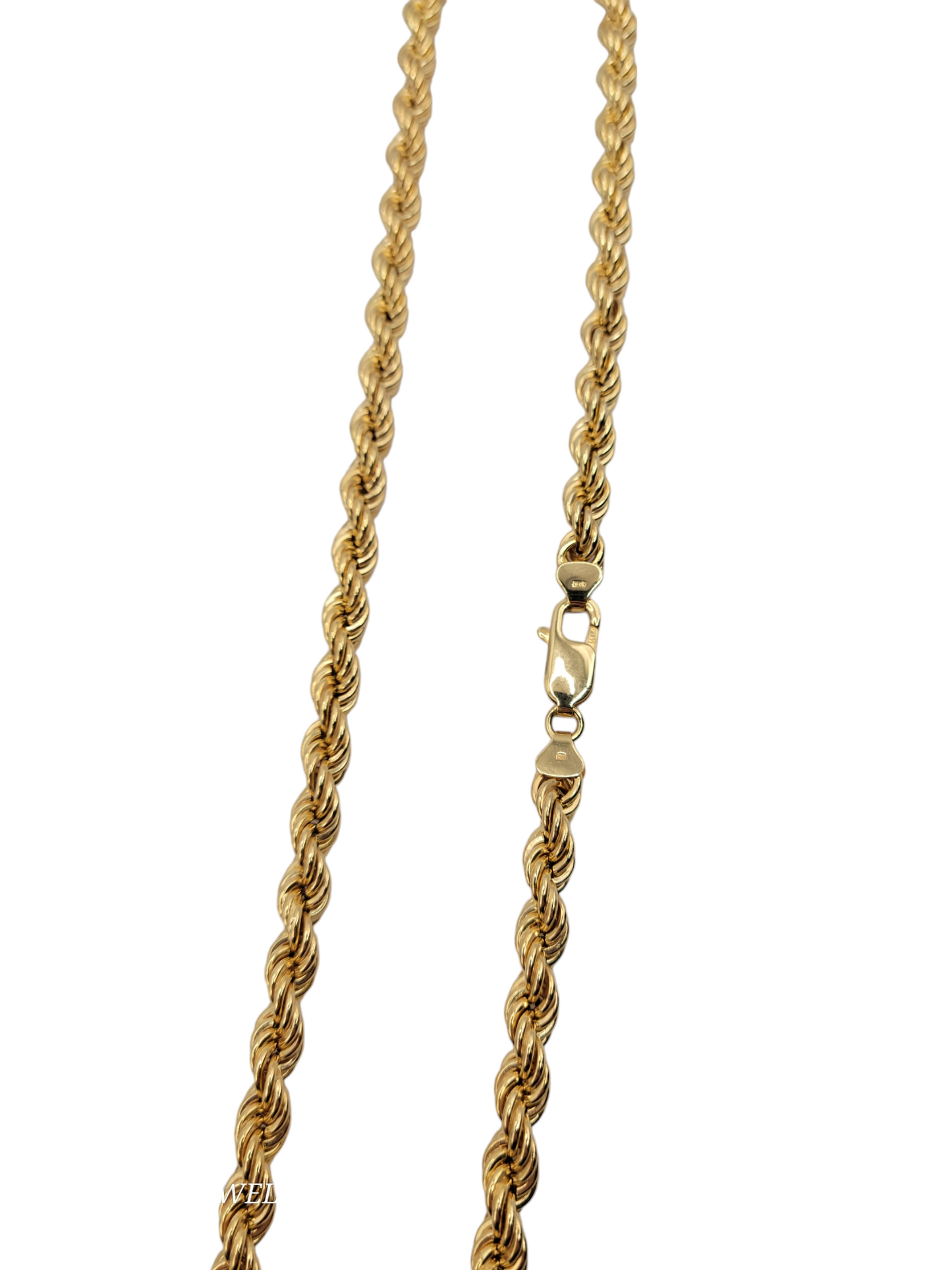 10K Gold Rope Chain 24in 6.5mm