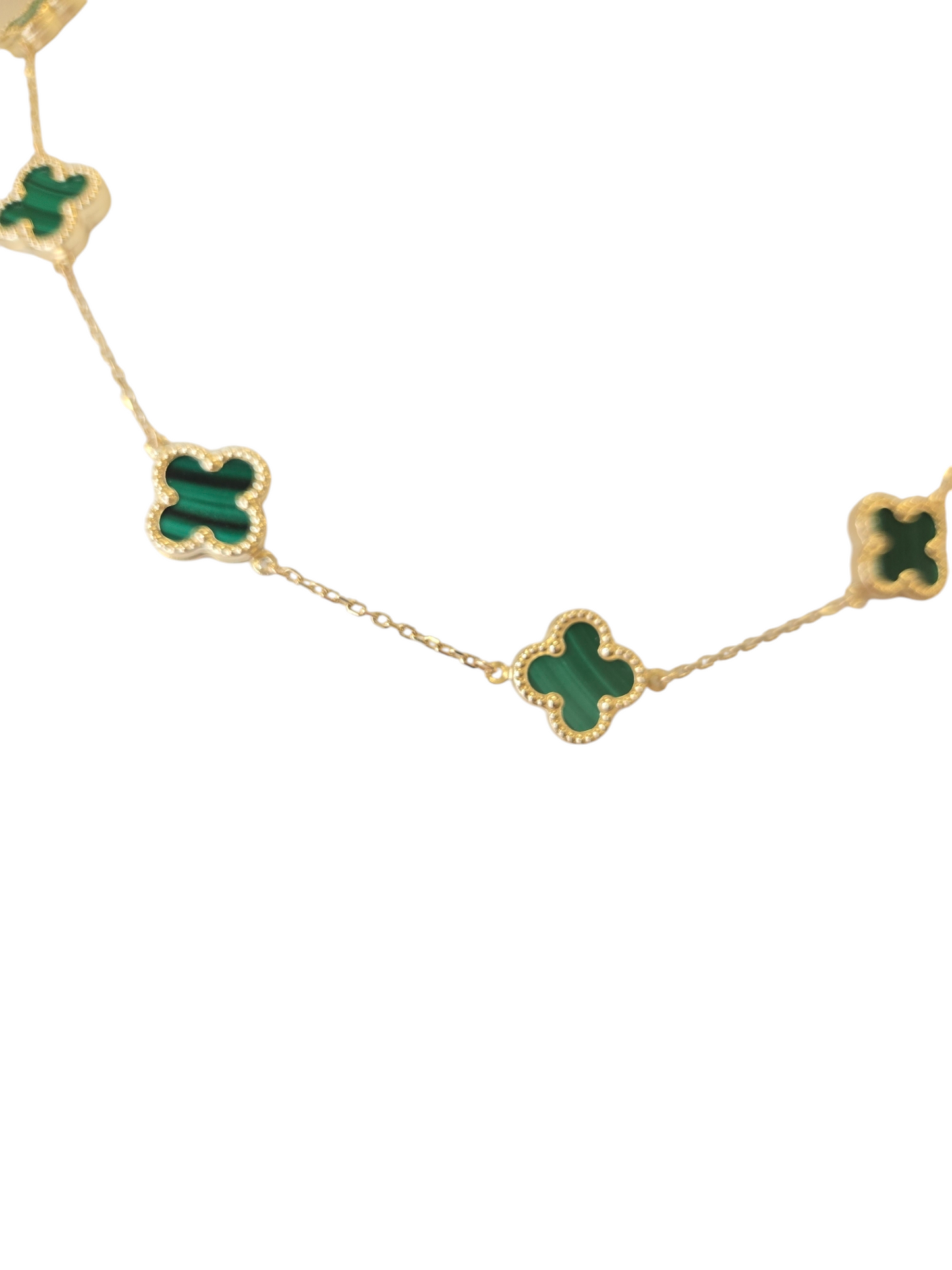 14k Trevol Style Gold necklace 16-18in