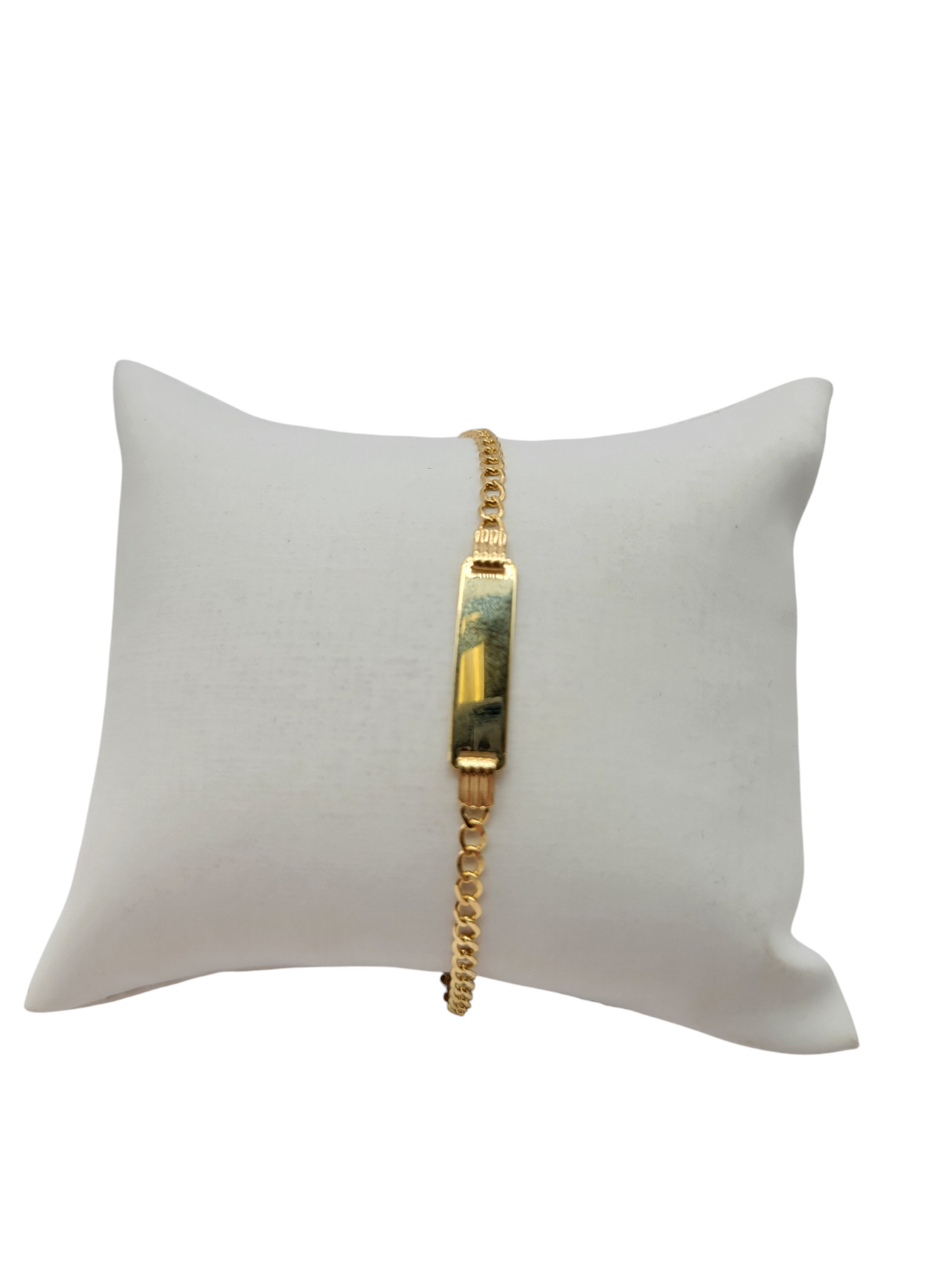 14K Gold Plated Baby Bracelet. 5.5in. 3mm