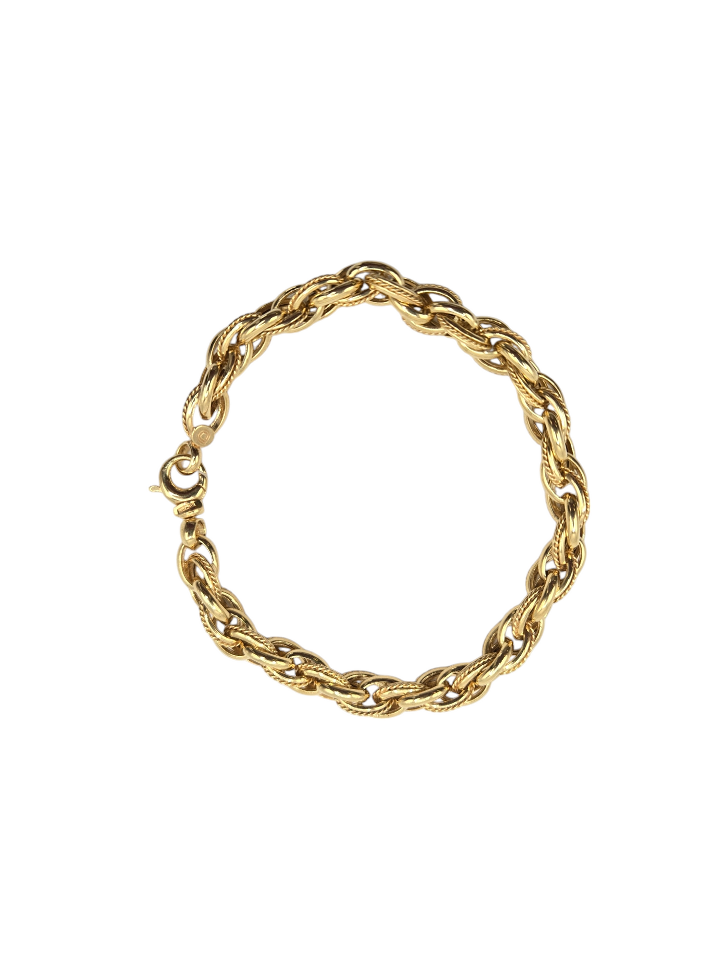 10k gold bracelet. 8in 9mm