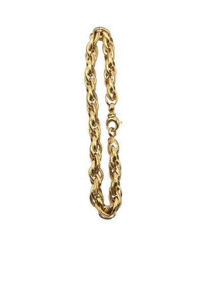 10k gold bracelet. 8in 9mm