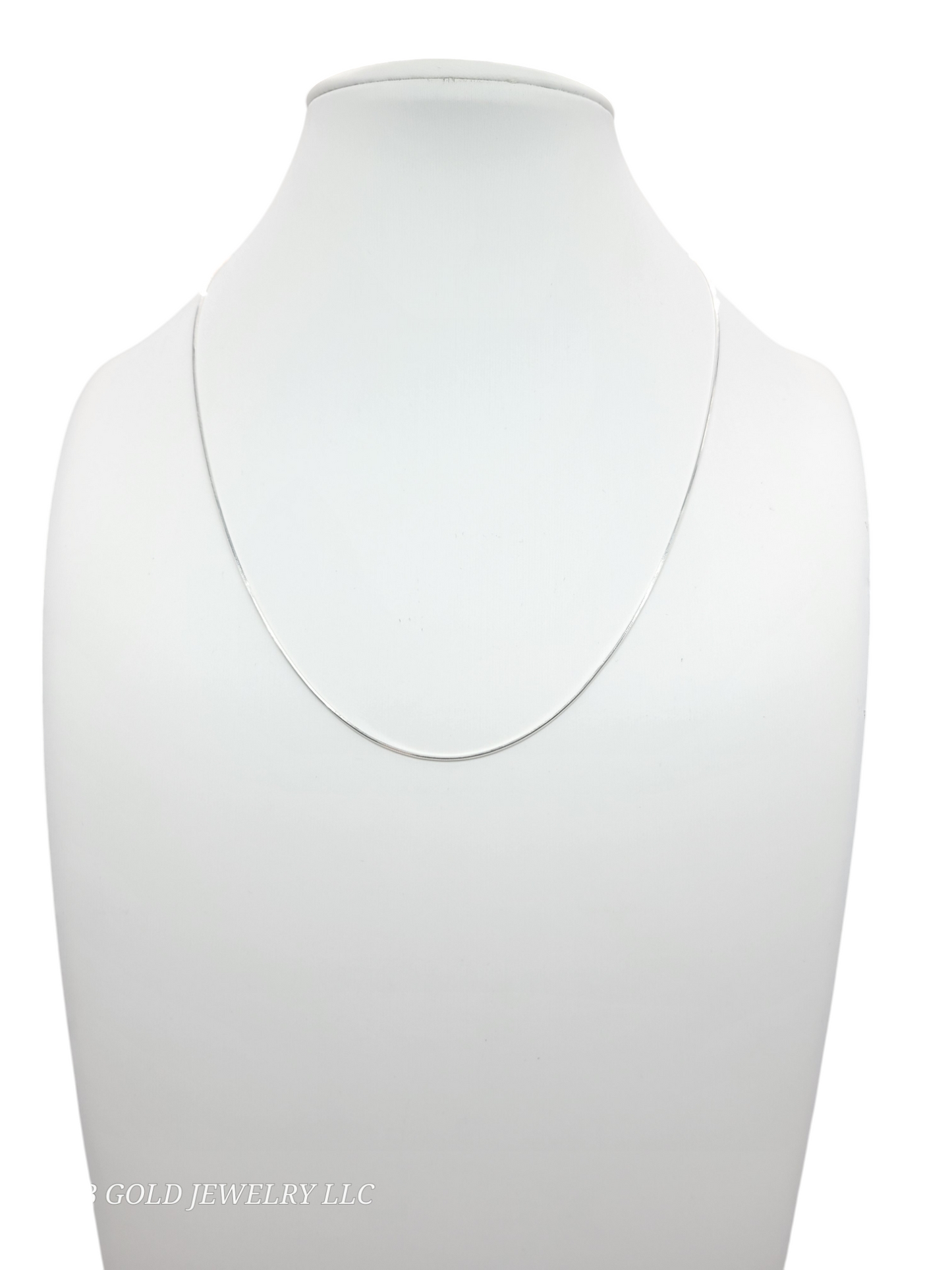 925 sterling silver chain. fine. 17in. 1.2mm