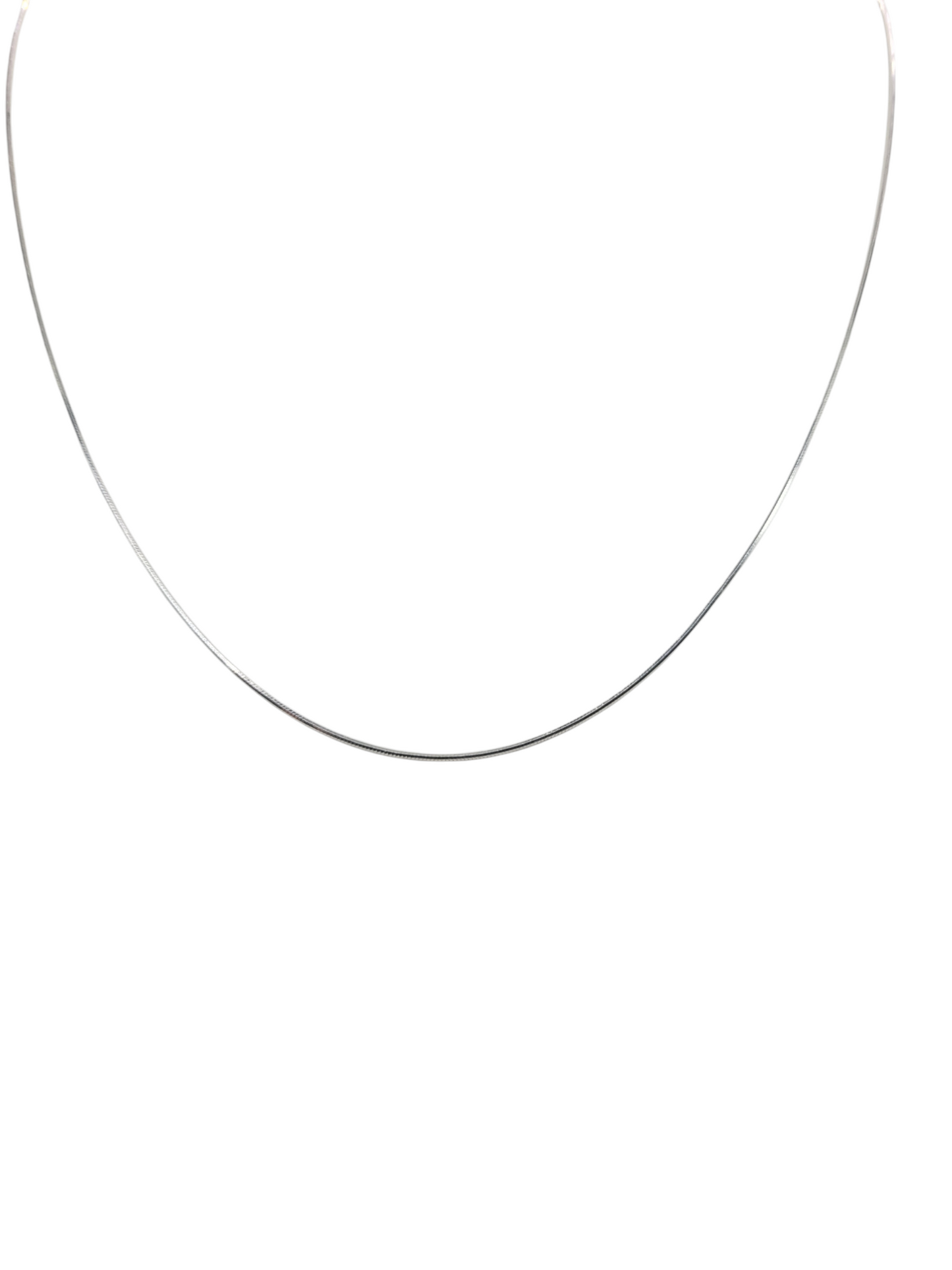 925 sterling silver chain. fine. 17in. 1.2mm