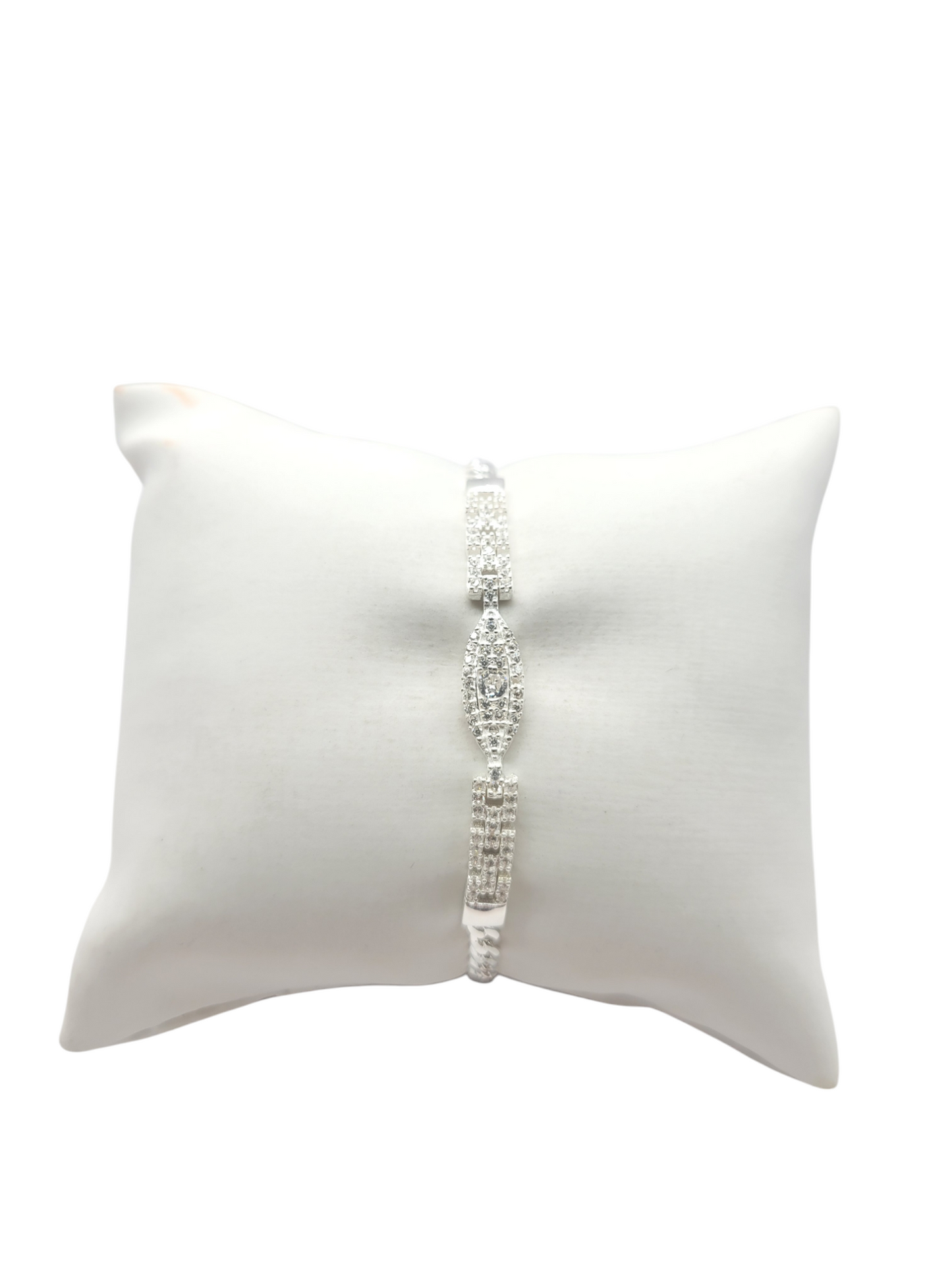 925 silver bracelet. Eye with CZ stone