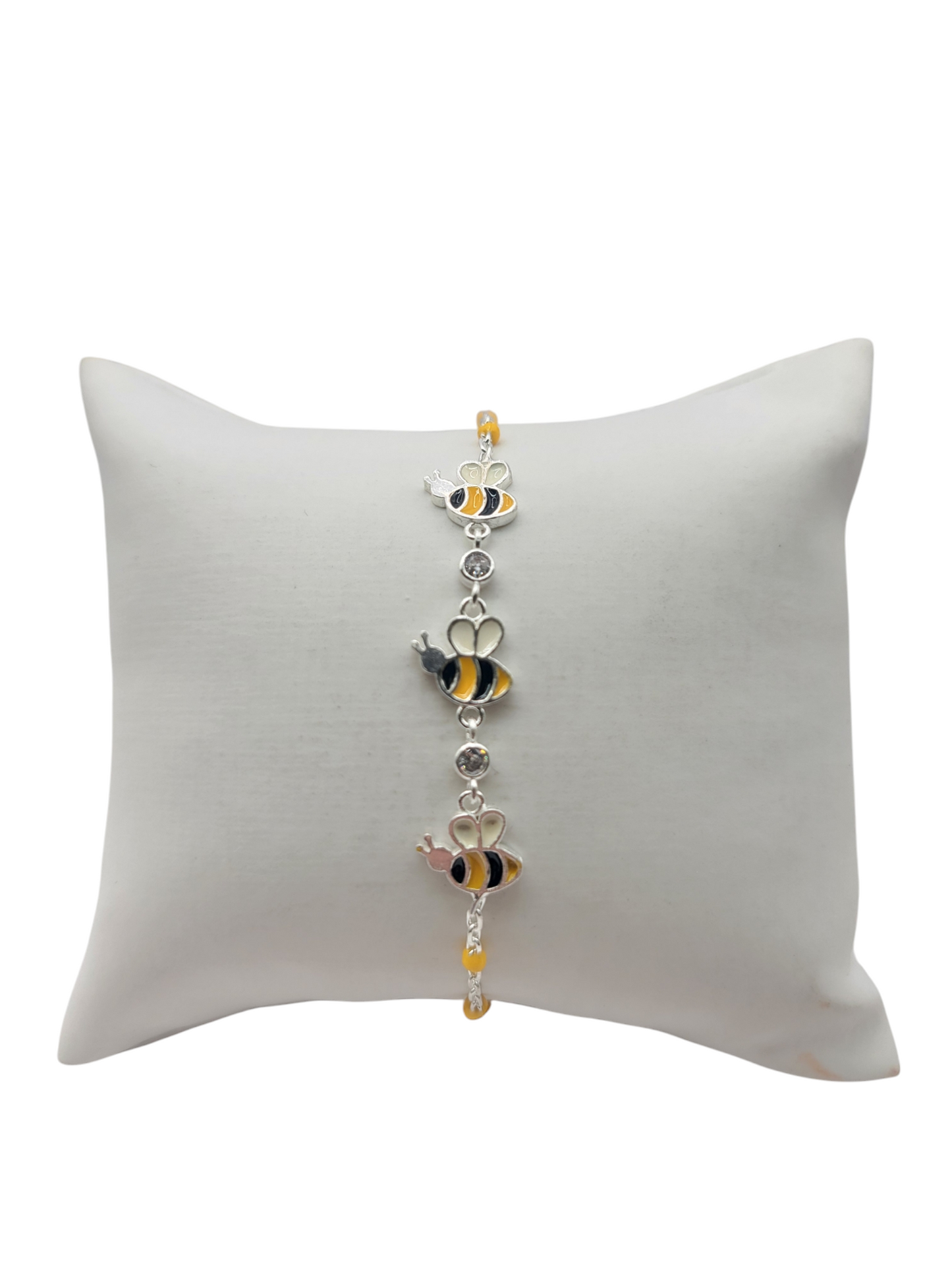 925 silver bracelet. Bees.