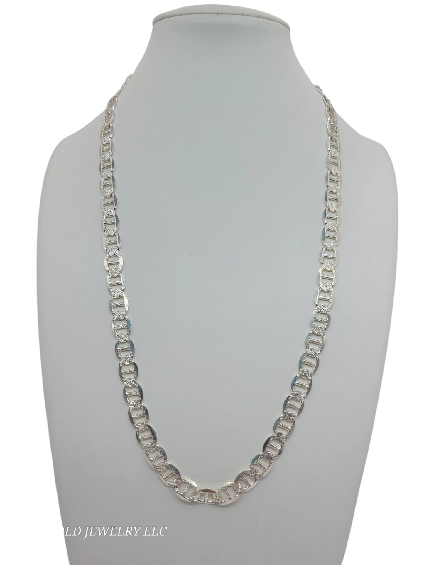 925 silver chain. 23in. 10mm