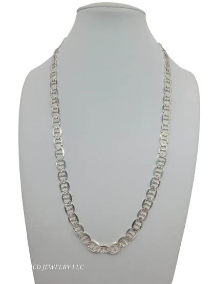 925 silver chain. 23in. 10mm