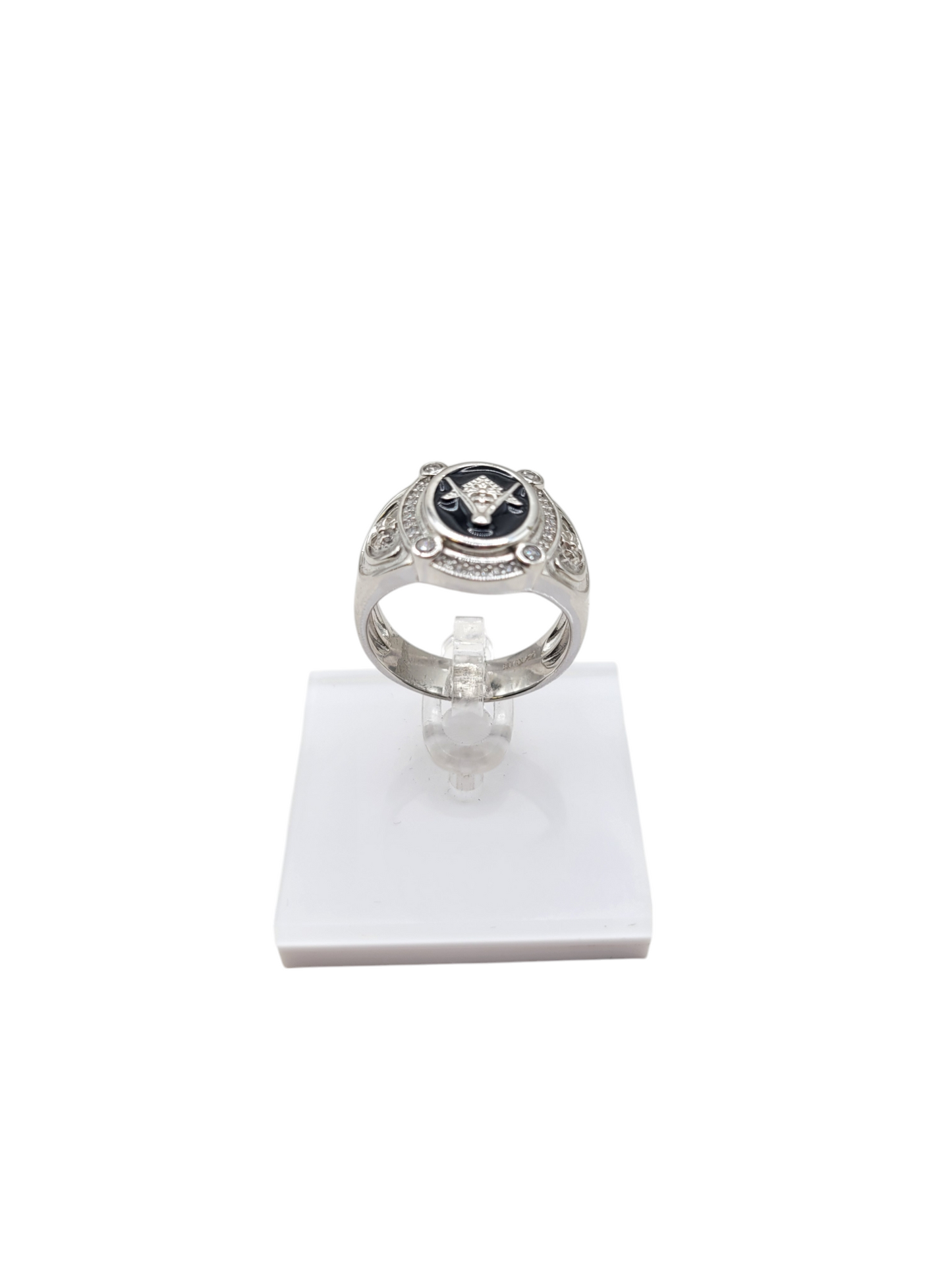 925 silver ring. Mason symbol. Size 9.5