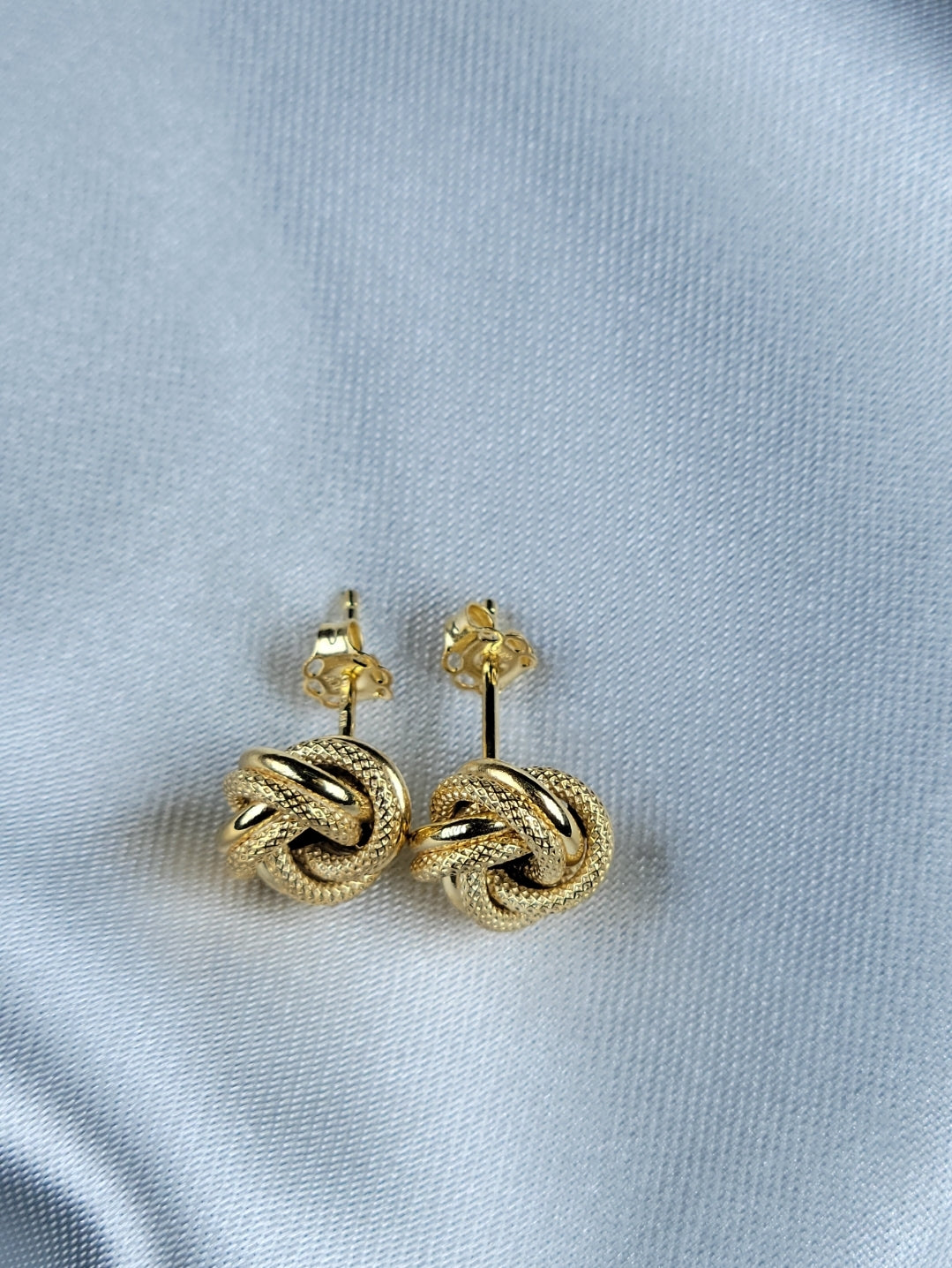 10k Real Gold Knotted Earrings