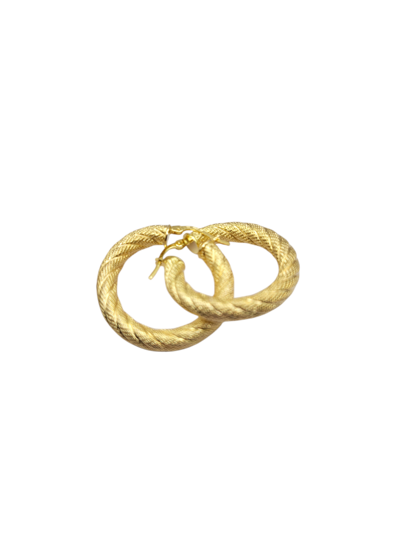 10K gold earrings. Thick snowfall. Size 3