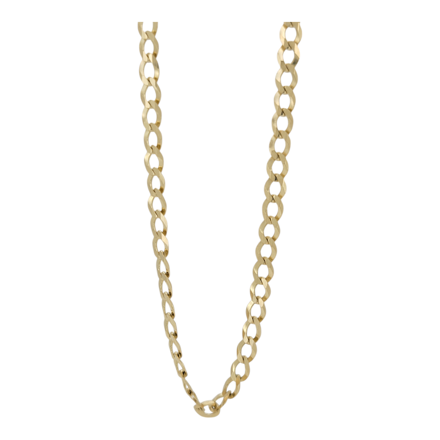 Solid Cuban chain 10K. 24in . 4mm.