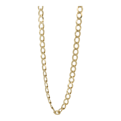 Solid Cuban chain 10K. 24in . 4mm.