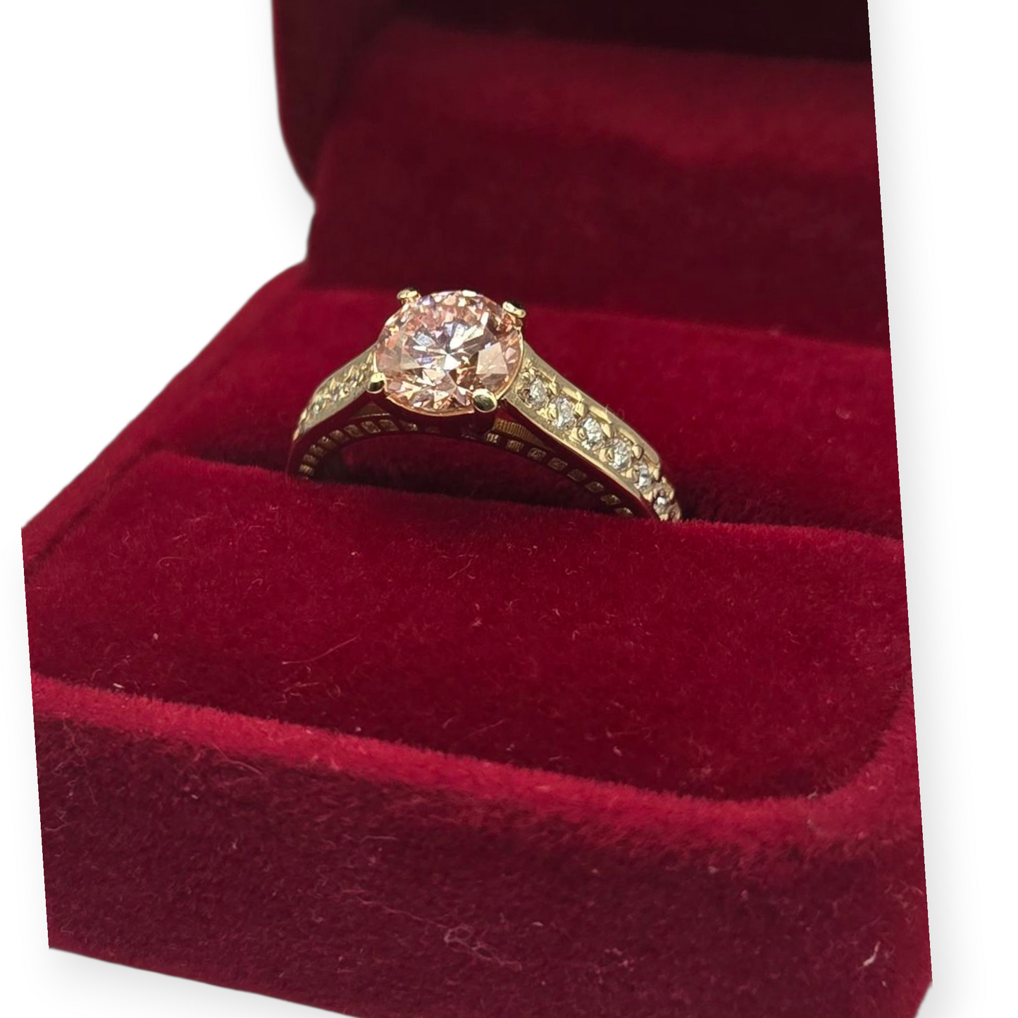 14K gold wedding ring. 1.51ctw Real diamonds. Size 7