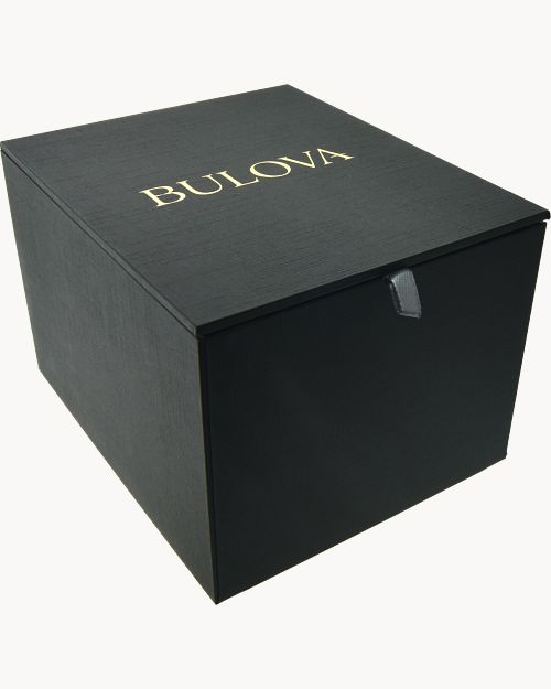 Bulova Men's Modern Millenia 3-Hand Automatic Ceramic Watch, Open Aperture, Edge-to-Edge Crystal