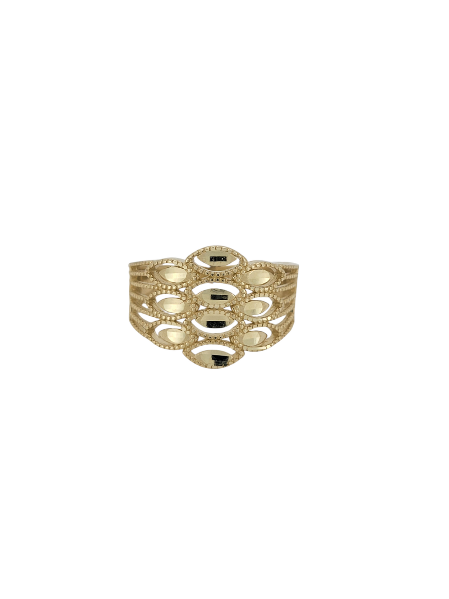 10K gold ring. Eye design. Size 7.5