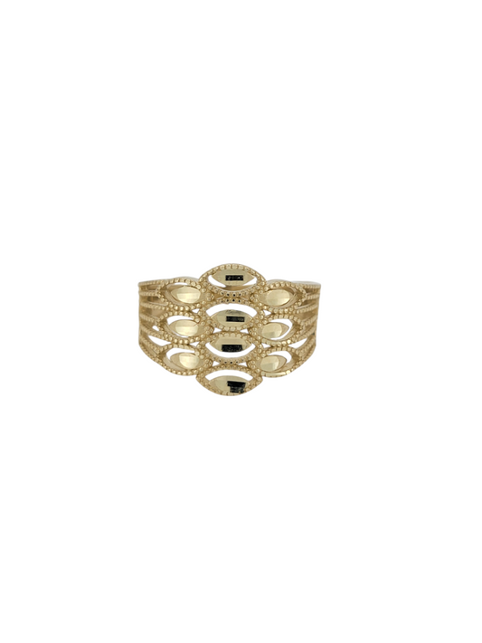 10K gold ring. Eye design. Size 7.5
