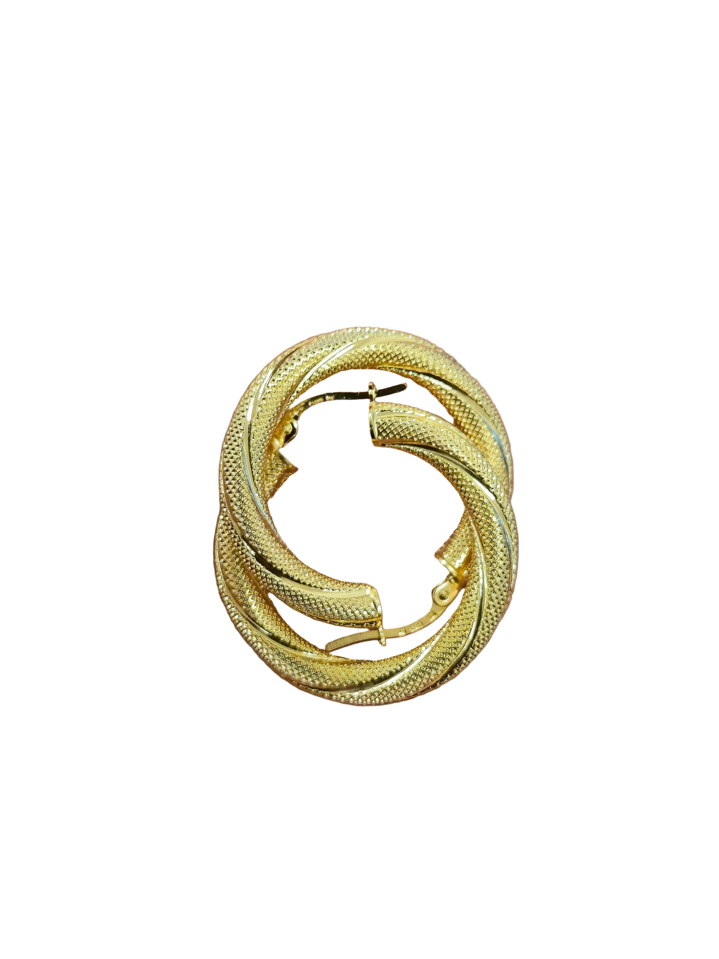 Earrings snowed 10k yellow gold
