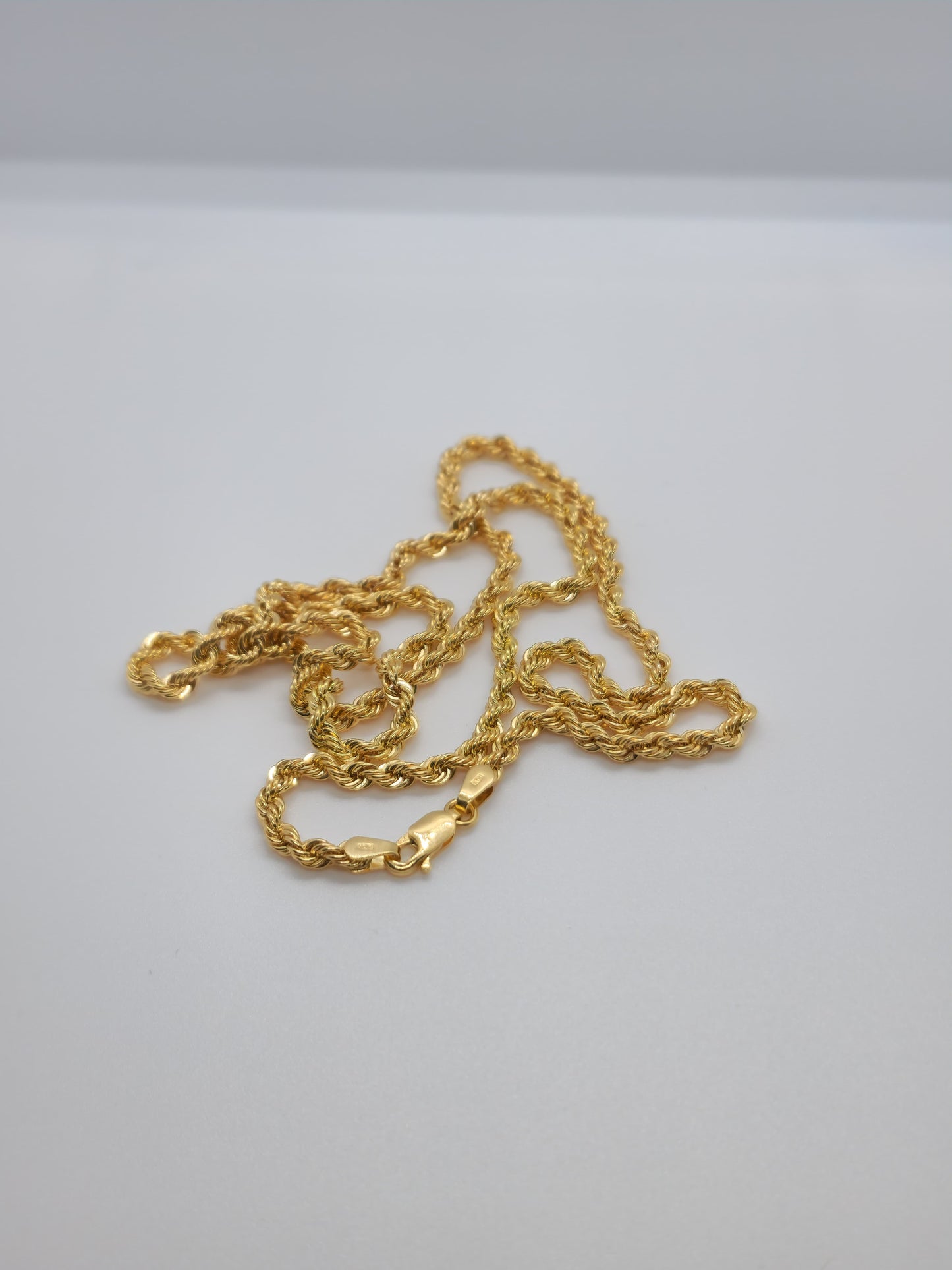 real 10k gold rope chain 1.6mm 20in