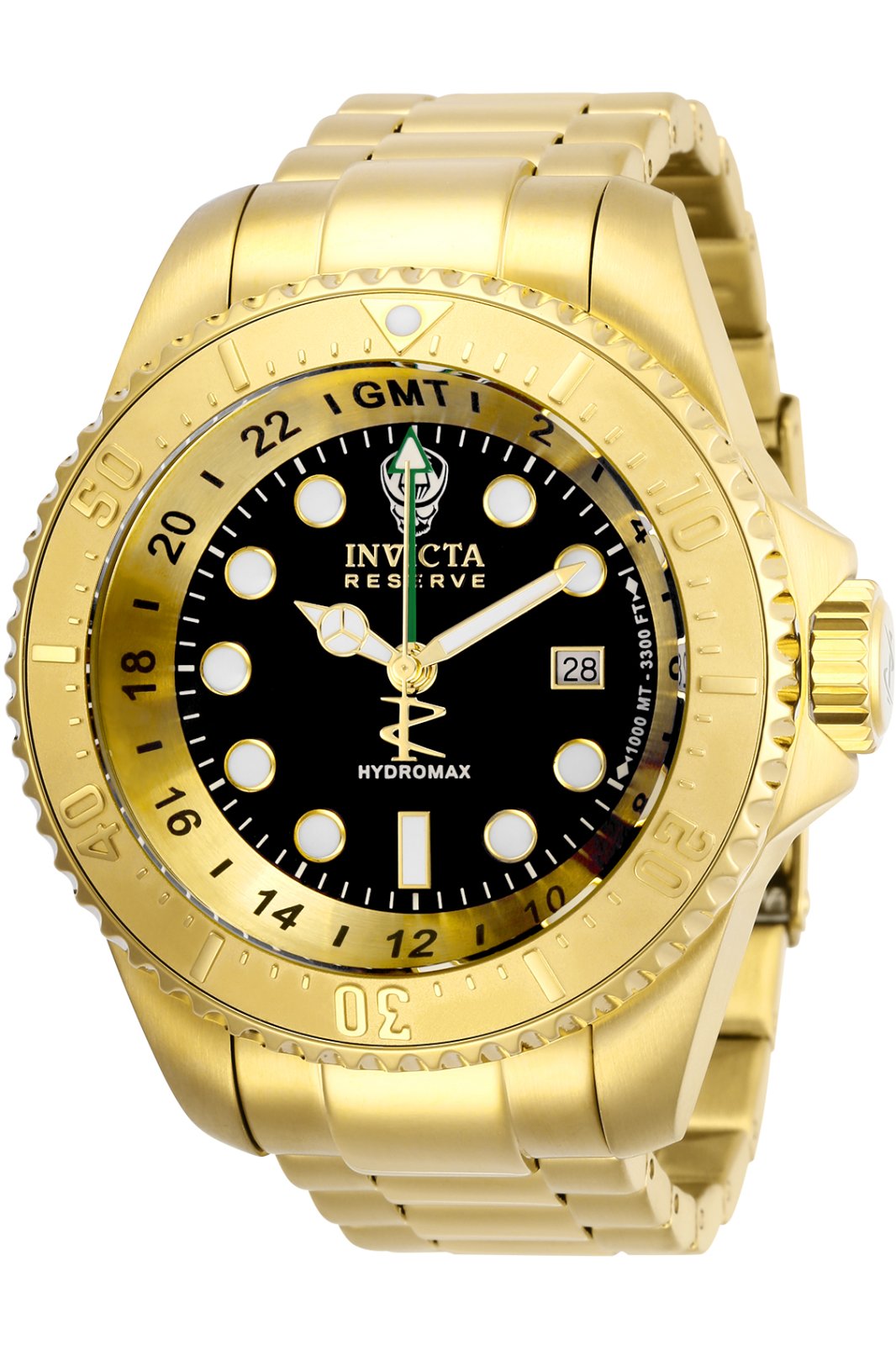Invicta
hydromax quartz black dial men's watch 29728. 1 year free insurance