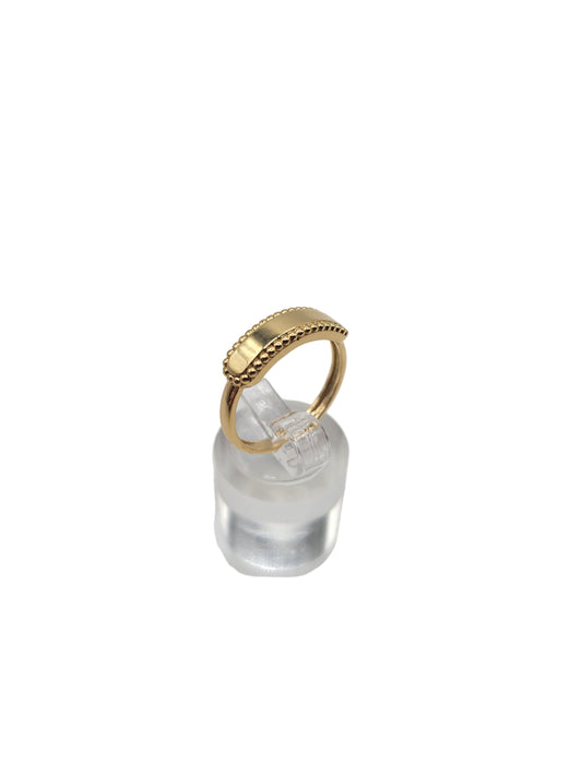 10K gold ring. Plain plate. Size 8