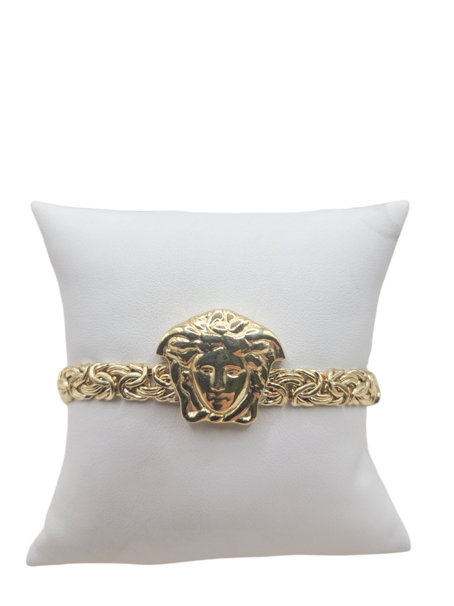 10K Gold Bracelet. Mesuza. 7.5in. 7.1mm