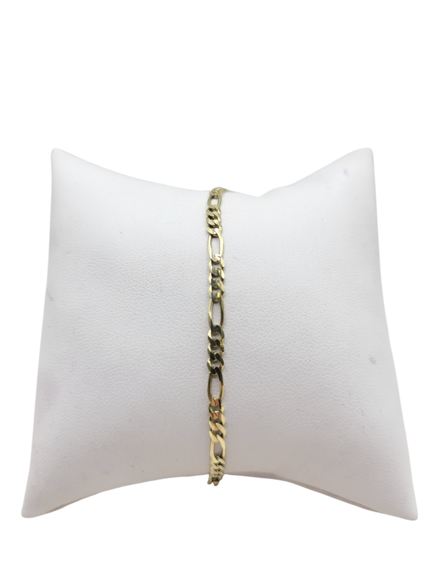 10K gold anklet. Figaro. 10in. 3mm