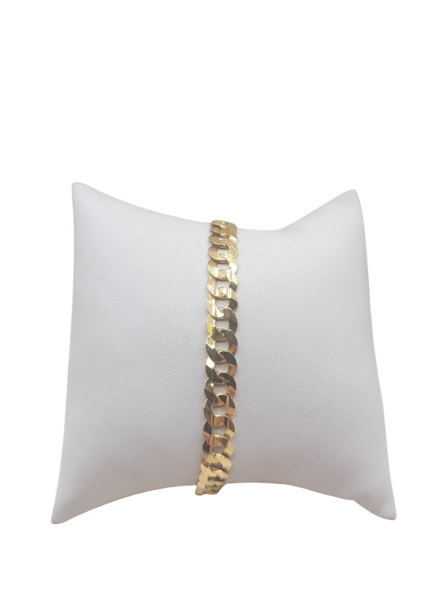 10K Gold Cuban Link Bracelet. 8in. 6mm