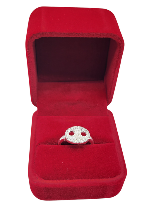 925 silver ring with CZ stone. Sizes 6.5 and 8.