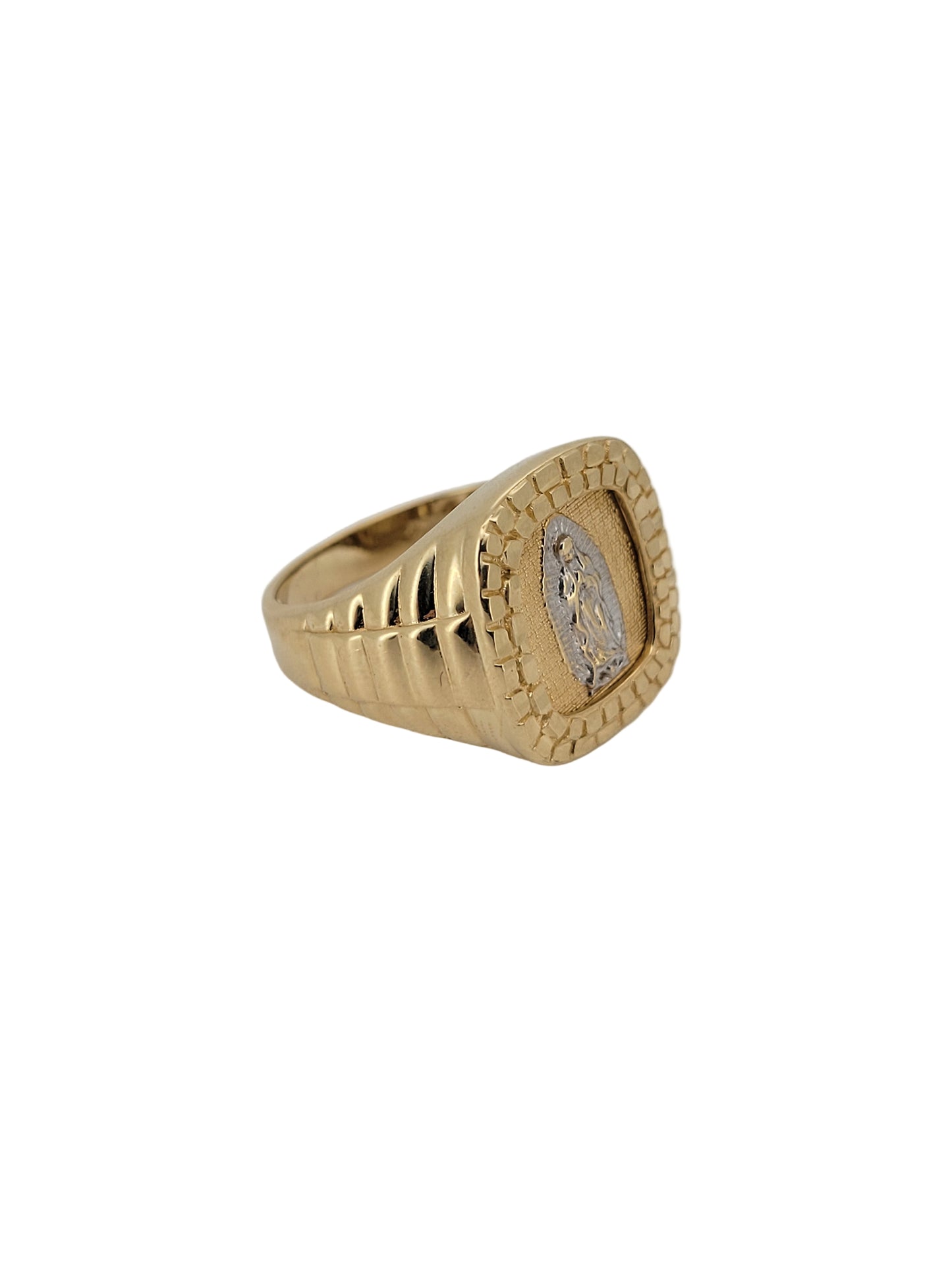 14K gold ring. Virgin of Guadalupe. Size 10