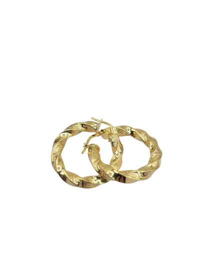 10K gold earrings. Meduza style. Super thick. Size 2