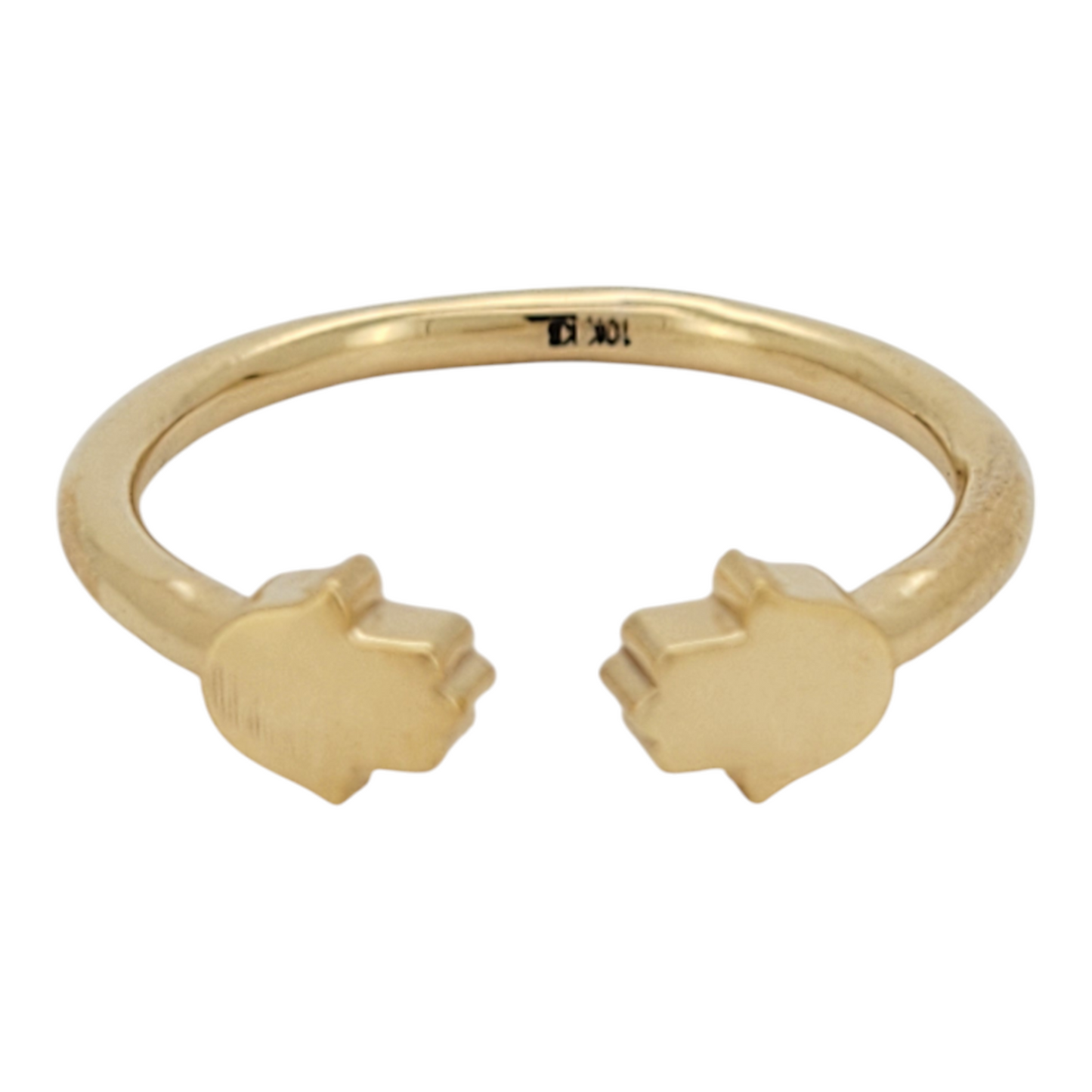 10K gold ring. Hand of Fatima. Size 7