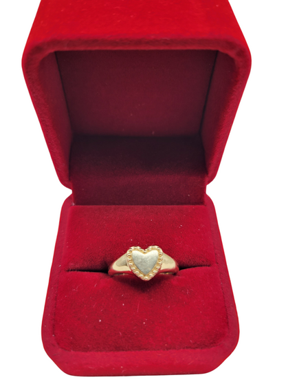 14K gold ring. Heart. Size 6