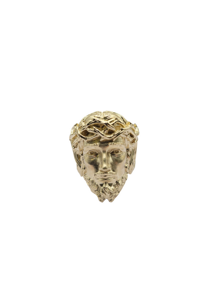10K gold ring. face of Jesus. Size  9