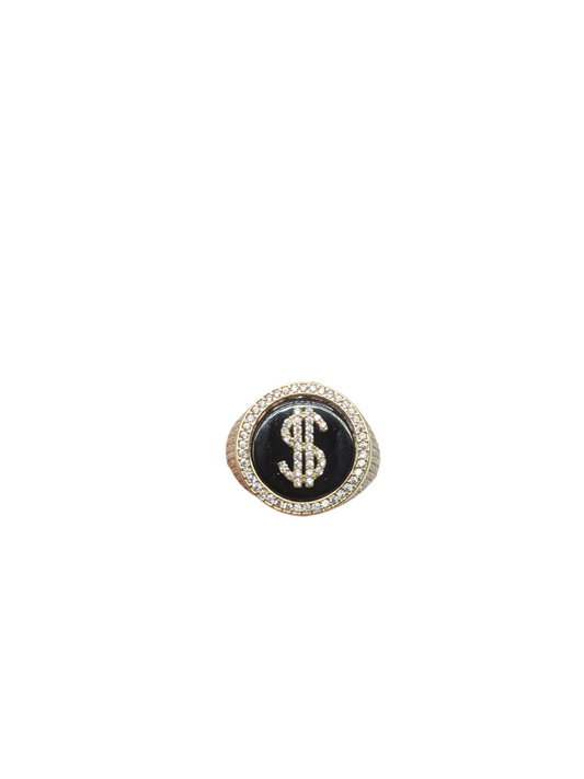 10K gold ring. Money symbol. Size 10.