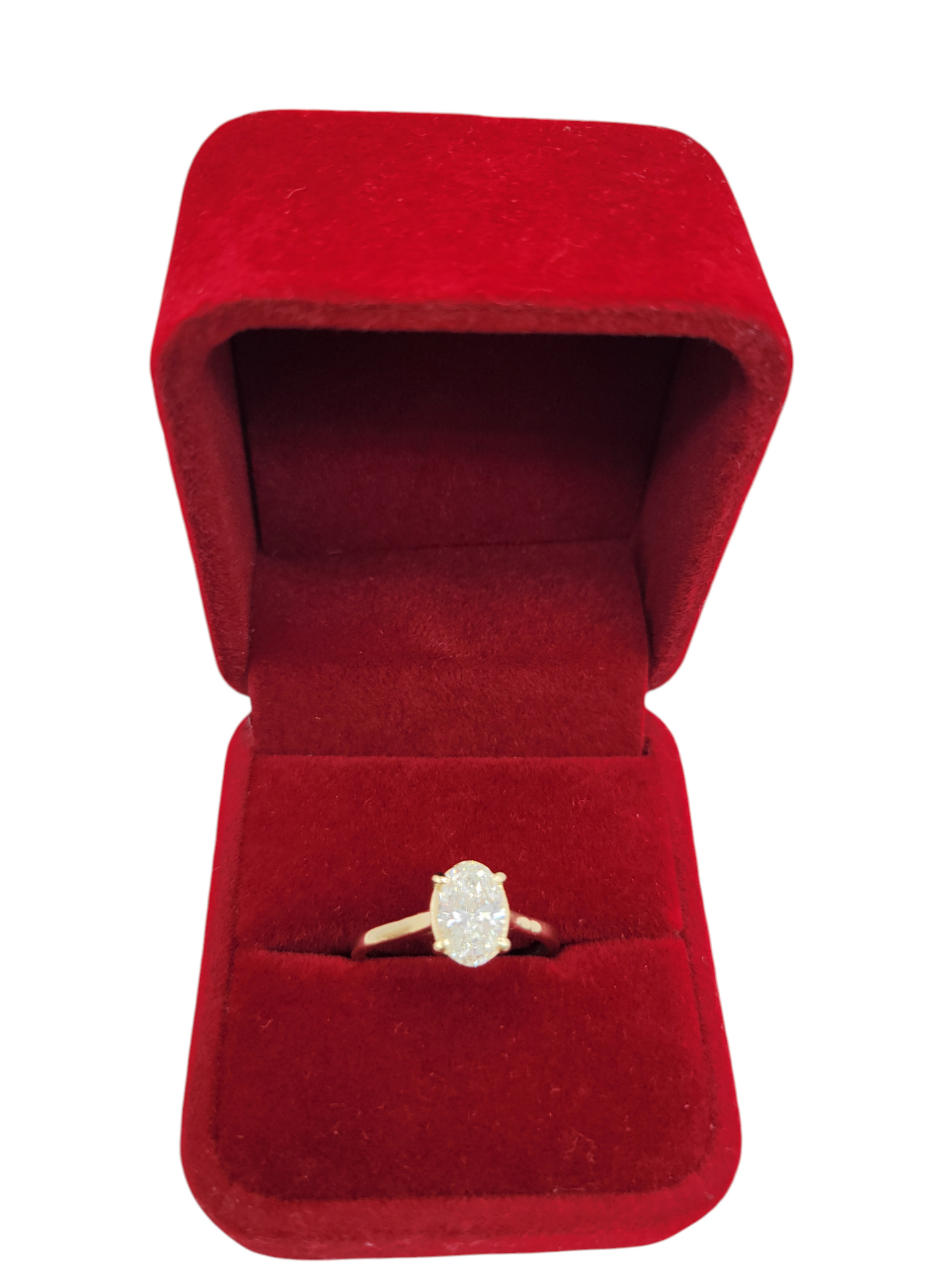 14K gold wedding ring. 1.19 carat real diamond. Size 6.5