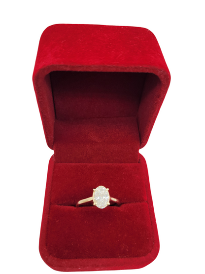 14K gold wedding ring. 1.19 carat real diamond. Size 6.5