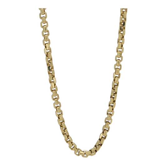 10K gold chain. Plain. 22in. 2mm