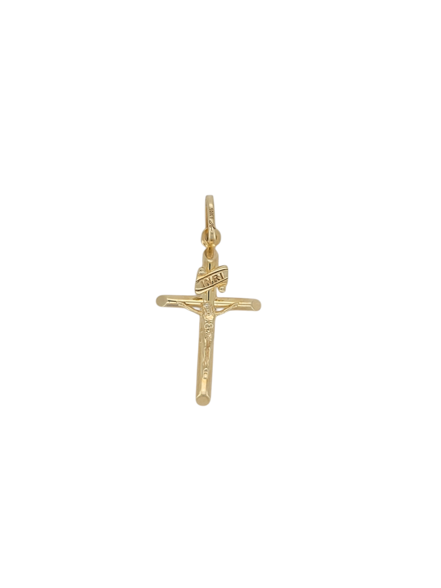10K gold pendant. Crucifix.