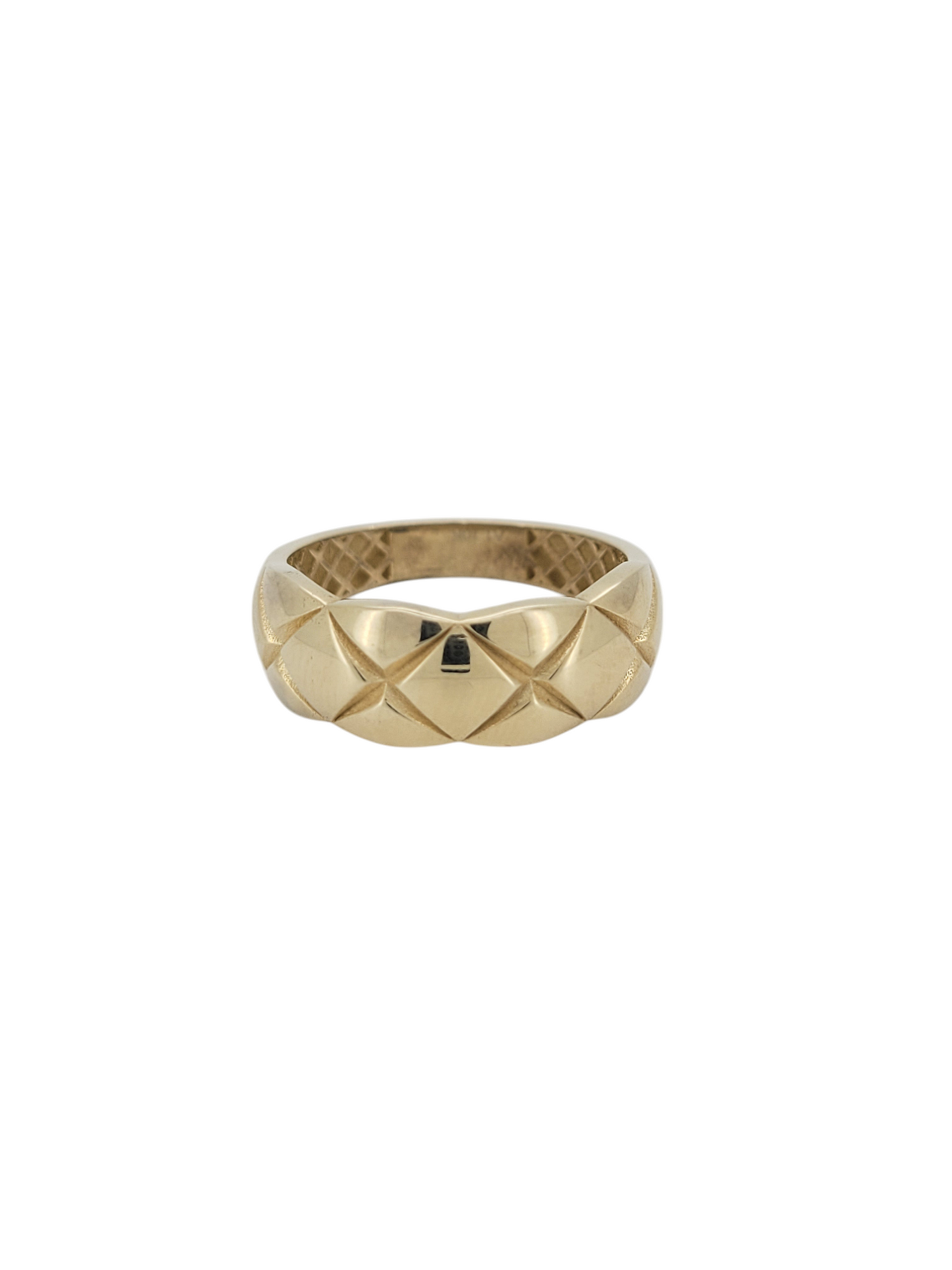 10K gold ring. X. Size 7.5