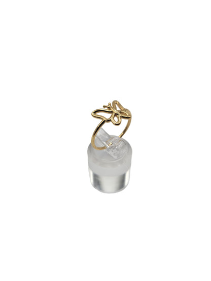 10K gold butterfly ring. Size 8