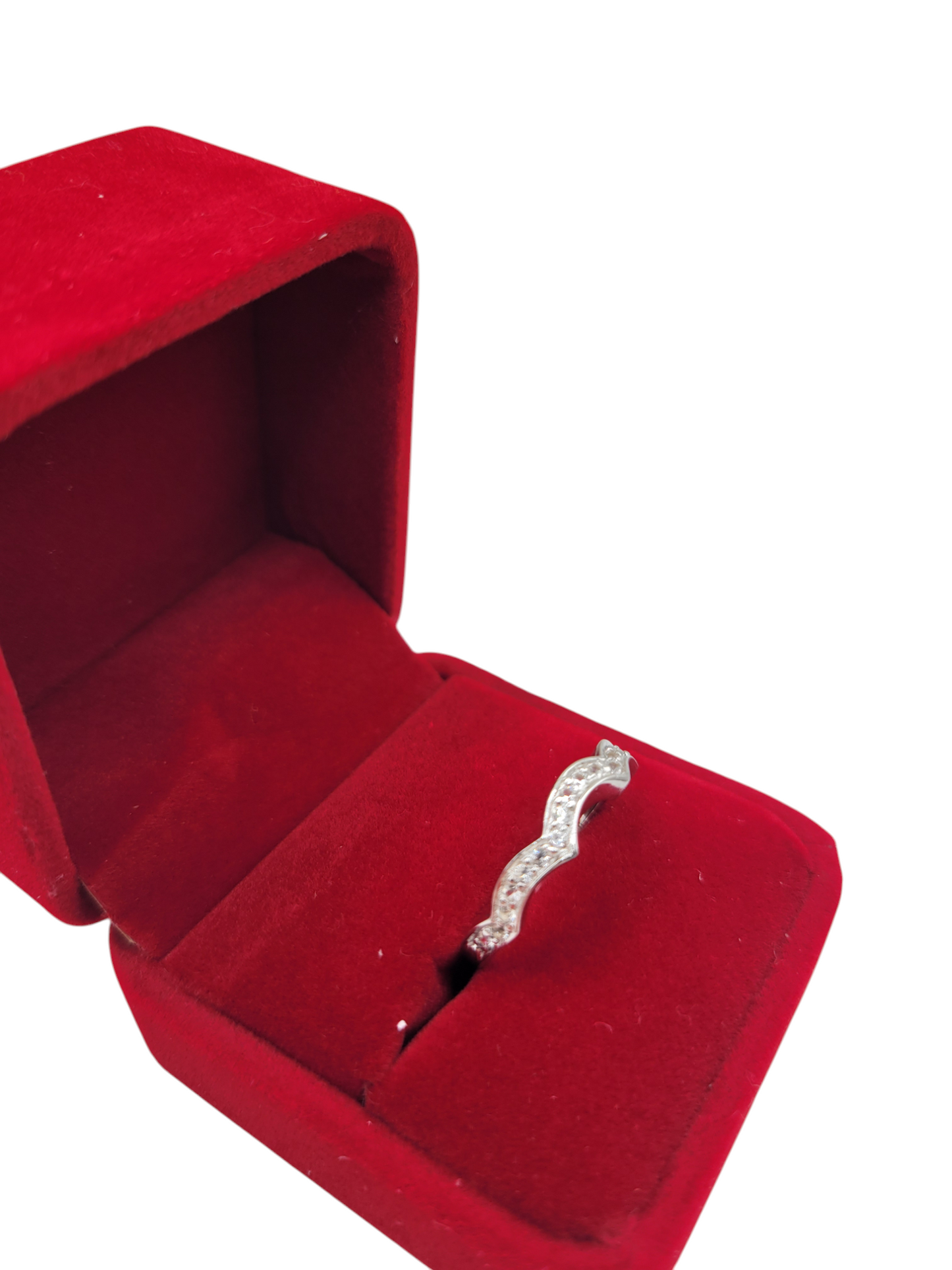 925 silver ring. Rainbow shape. Size 9