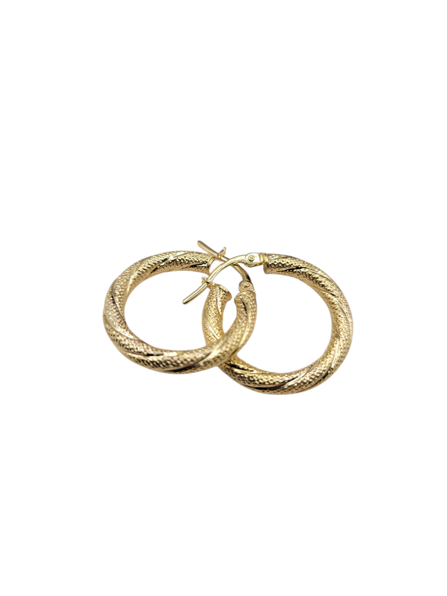 10K gold earrings. Snowfall. Size 2