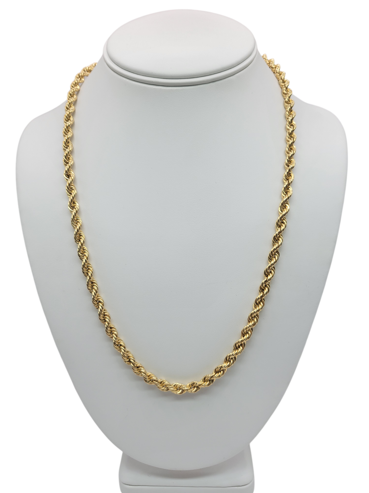 10K gold rope chain. 22in .5mm