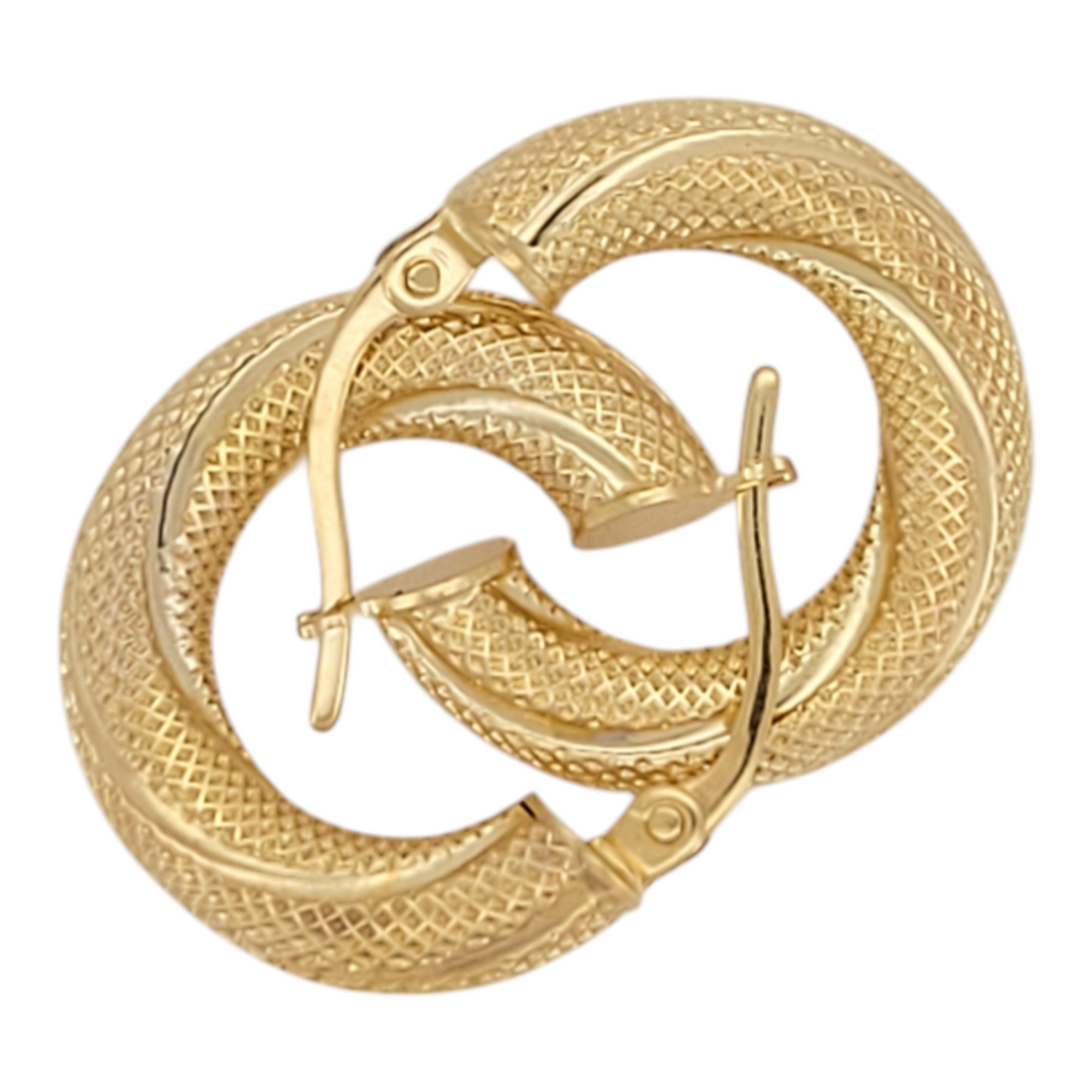 10K yellow gold hoops