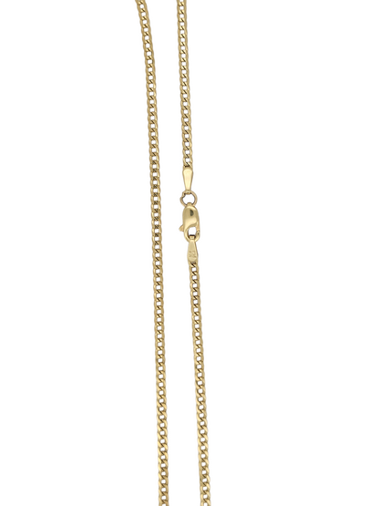 10K Gold Cuban Chain. 22in 2mm